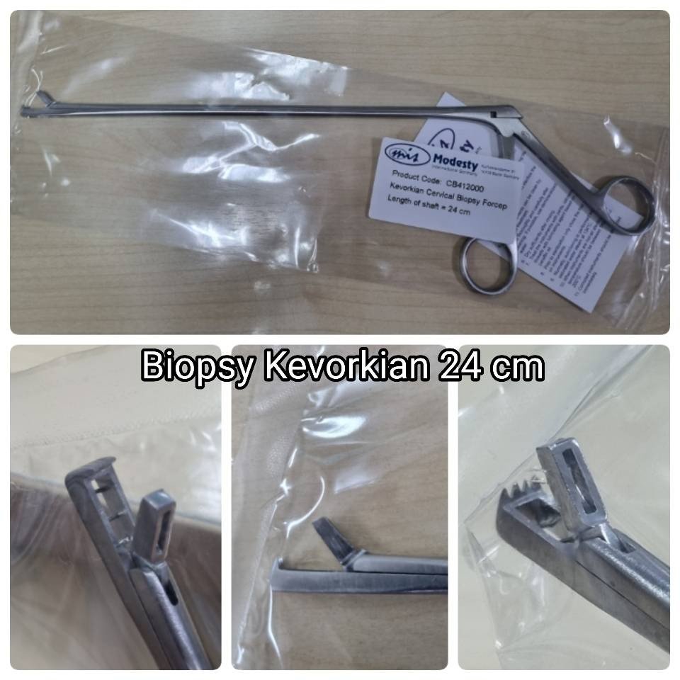 Kevorkian Cervical Biopsy Forcep ไบออฟซี่ เคอโวเคียน ยาว 24 cm. ยี่ห้อ TSI MED , Germany