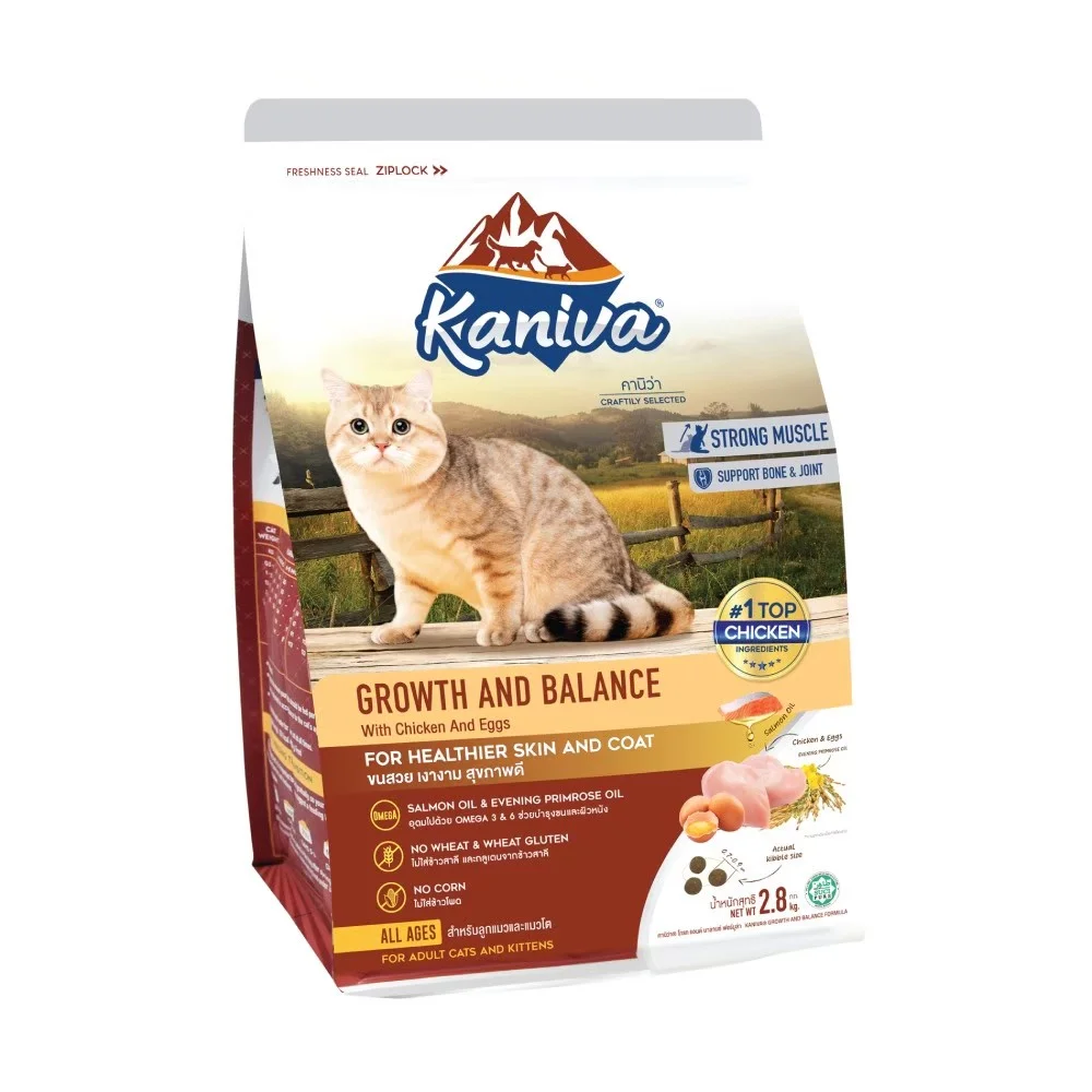 Kaniva Growth & Balance อาหารแมวสูตรไก่และไข่