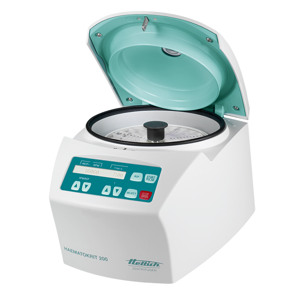 เครื่องหมุนเหวี่ยงเม็ดเลือดแดง Haematokrit centrifuge 200 ยี่ห้อ Hettich (Bench-top centrifuge with rotor 2076)