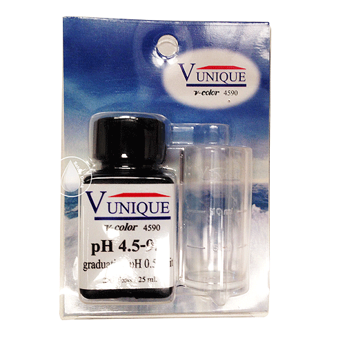 น้ำยาตรวจค่า PH ในน้ำ (4.5-9.0) V unique 4590